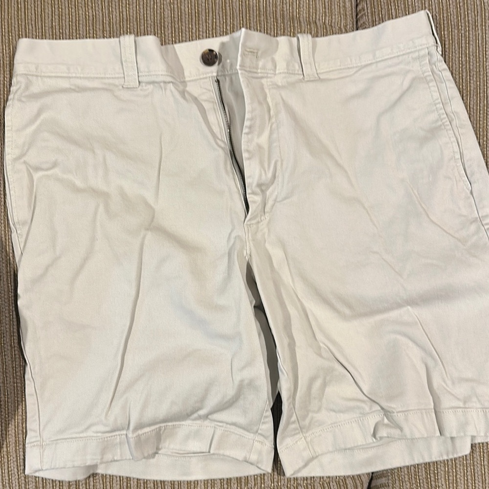 J. Crew Stone Flat Front Shorts Cotton Twill